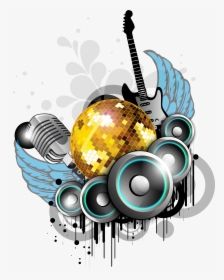 Nightclub Background Music Party - Music Poster Background Png, Transparent Png, Free Download