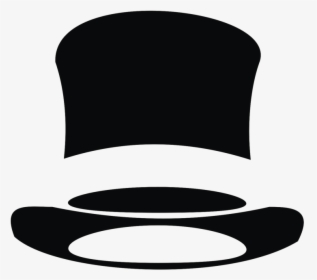 Pin Top Hat Clipart - Top Hat Silhouette Png, Transparent Png, Free Download