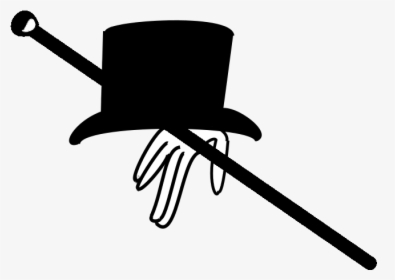 American Drawing Top Hat - Top Hat And Cane Png, Transparent Png, Free Download