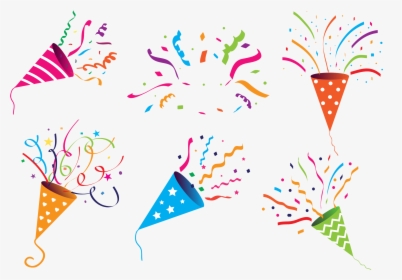 Party Popper Vector Graphics Clip Art Birthday - Transparent Background Party Popper, HD Png Download, Free Download