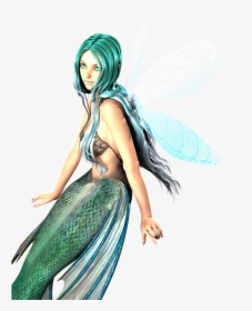 Mermaid, Tail, Sea, Ocean, Water, Fantasy, Fish, Female - Anime Mermaid Png, Transparent Png, Free Download