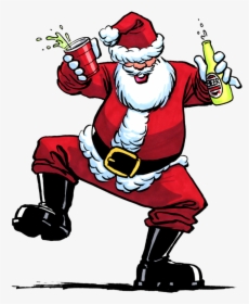 Party Santa Png - Transparent Drunk Santa, Png Download, Free Download