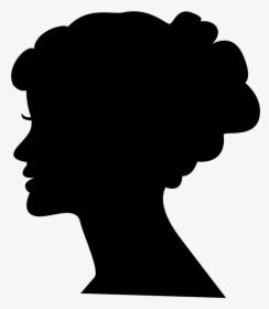 Head Silhouette Png - Silhouette Of A Young Woman, Transparent Png, Free Download