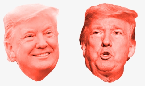 Happy And Sad Trump Heads - Visual Arts, HD Png Download, Free Download