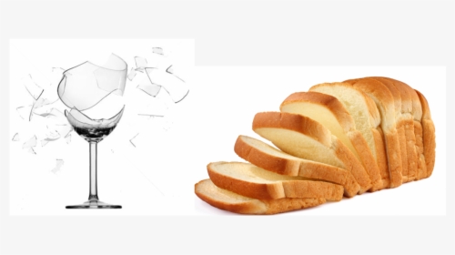 Free Broken Wine Glass Png - Milky Bread, Transparent Png, Free Download