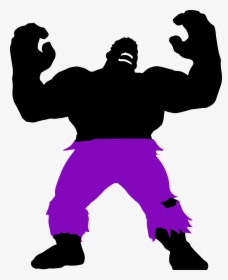 Hulk Silhouette Color Wheel Costume - Hulk Green And Purple, HD Png Download, Free Download