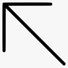 Diagonal North West Up Left Arrow - Arrow Diagonal Up To The Left, HD Png Download, Free Download