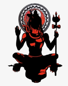 Silhouette At Getdrawings Com - Lord Shiva Vector Png, Transparent Png, Free Download