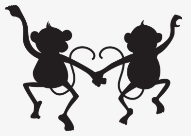 Transparent Cartoon Monkey Png - Monkey Silhouette Clip Art, Png Download, Free Download
