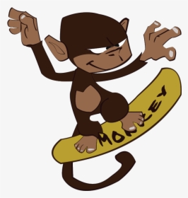 Monkey - Cartoon, HD Png Download, Free Download