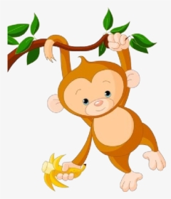 Cute Monkey Png - Baby Monkey Clip Art, Transparent Png, Free Download