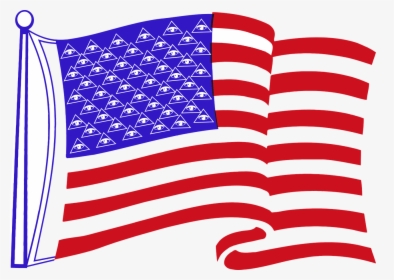American Flag Waving Transparent, HD Png Download, Free Download