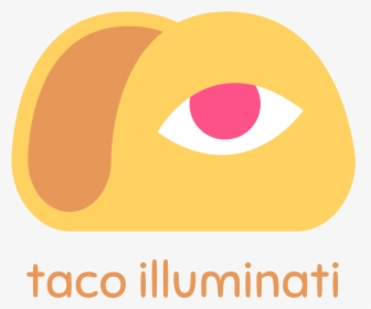 Taco Illuminati Logo Flat Illustrator Sketch Vector - Circle, HD Png Download, Free Download
