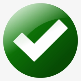 Green Check Mark Button, HD Png Download, Free Download