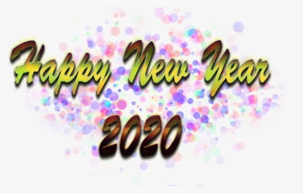 Happy New Year Png Image 2020 Png Background - Calligraphy, Transparent Png, Free Download