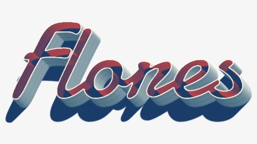 Flores 3d Letter Png Name - Graphic Design, Transparent Png, Free Download