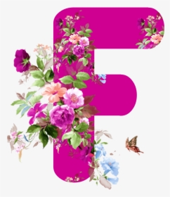 Alfabeto Pink Flores Png - Abecedario Flores Png, Transparent Png, Free Download