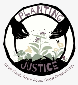 Pjlogo White Interior - Planting Justice, HD Png Download, Free Download