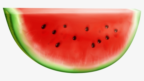 Watermelon Clip Art - Watermelon Slice Clipart Transparent, HD Png Download, Free Download