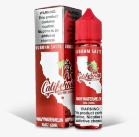 California Grown Wavy Watermelon - California Grown E Liquids Grizzly Apple, HD Png Download, Free Download