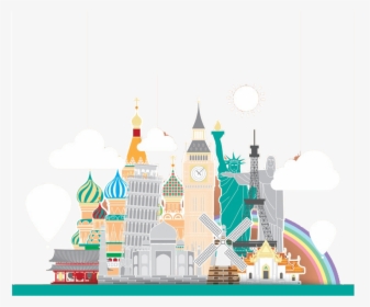 Free Png Russia Creative Castle Png Images Transparent - World Famous Building Cartoon, Png Download, Free Download