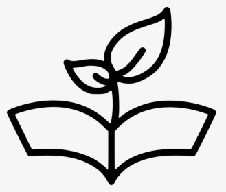 Plant Open Book - Nature Learning In Png Icon, Transparent Png, Free Download