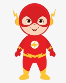 Superhero Heroes Heroinas Dibujos Flash Clipart Free - Flash Kid Clipart, HD Png Download, Free Download