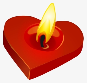 Valentine"s Candle Clip Arts - Candle Clip Art Valentine, HD Png Download, Free Download