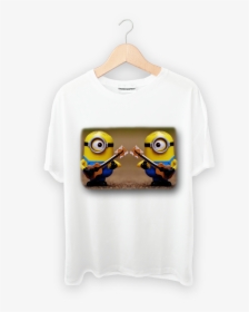 T Shirt Front Minions - Clothes Hanger, HD Png Download, Free Download
