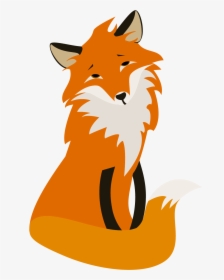 Red Fox Cartoon - Fox Transparent Animated, HD Png Download, Free Download