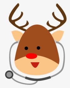Reindeer Stethoscope , Png Download - Reindeer Doctor, Transparent Png, Free Download