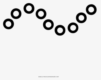 Dotted Line Coloring Page - Circle, HD Png Download, Free Download