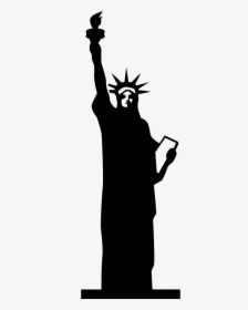 Statue Of Liberty - Statue Of Liberty Black Transparent, HD Png Download, Free Download