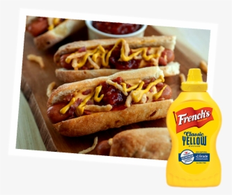 Bacon Cheddar Hot Dog - French's Mustard, HD Png Download, Free Download
