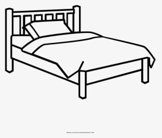 Bedroom Drawing Furniture - Bed Drawing Png, Transparent Png, Free Download