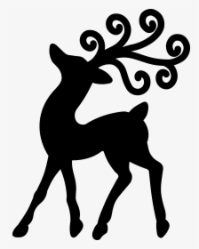Transparent Reindeer Silhouette Png - Roe Deer, Png Download, Free Download