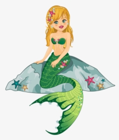 Transparent Mermaid Clipart Png - Animadas De Sirenas, Png Download, Free Download