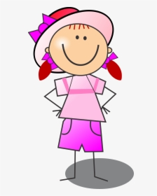 People Clipart Figure - Clipart Girl Stick Figure, HD Png Download, Free Download