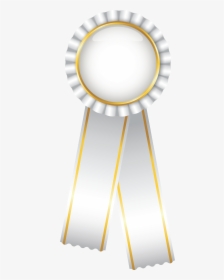 White Lace Ribbon Png Download - White Ribbon Png Rosette, Transparent Png, Free Download