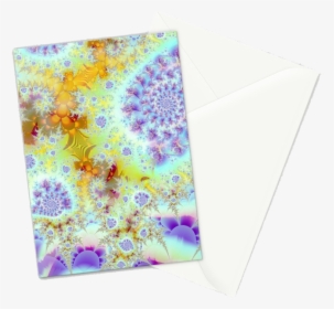 Golden Violet Sea Shells, Abstract Fractal Ocean - Greeting Card, HD Png Download, Free Download