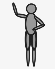 Doll Person Figure Waving Hand - Draw A Person Waving, HD Png Download, Free Download