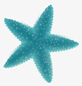 Blue Starfish Deep Ocean Decoration Vector Sea Clipart - Deep Sea Cartoon Png, Transparent Png, Free Download