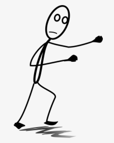 Stick Figure Clip Art - Fighting Stickman Png, Transparent Png, Free Download