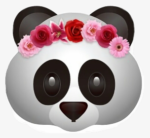 11 110810 Panda Emoji Flower Flowercrown Freetoedit Flower Crown Panda