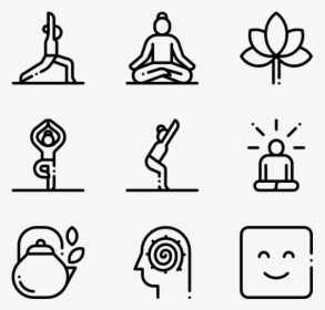 Yoga And Mindfulness - Line Art, HD Png Download, Free Download