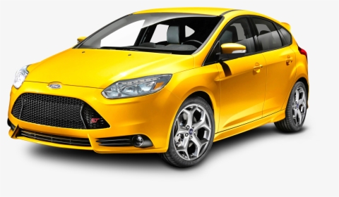 Ford Focus Yellow Car Png Image - Ford Focus 2012 Us, Transparent Png, Free Download