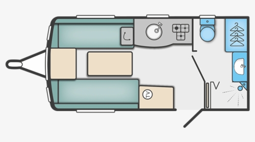 Sprite Technical Specification Swift Group - Caravan Layouts Fixed Bed, HD Png Download, Free Download