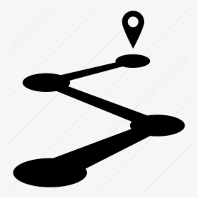 Road Map Svg Free - Icon Roadmap, HD Png Download, Free Download