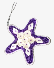 Starfish Purple Mop & Beads Ornament - Pendant, HD Png Download, Free Download