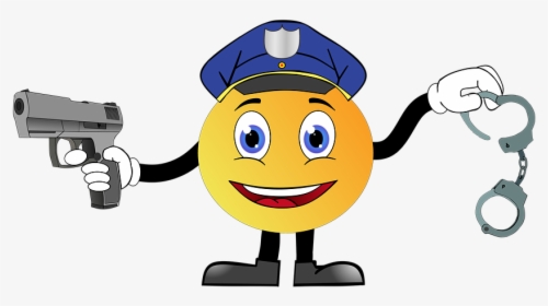 Police, Crime, Arrest, Security, Prison, Handcuffs - Smiley Polizist, HD Png Download, Free Download